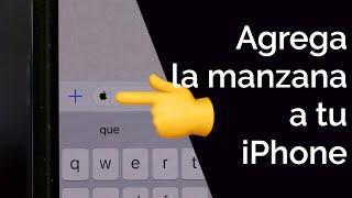 AGREGA LA MANZANA DE APPLE EN EL TECLADO DE TU IPHONE!