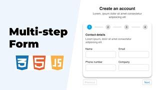Create Multi-step Form using HTML, CSS & JavaScript | Multi-step Signup Form