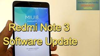 Redmi Note 3 Software Update 