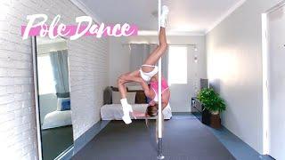 POLE DANCE TRAINING - Pole Dance TRICKS & MOVES on SPINNING POLE | Sandra Flow