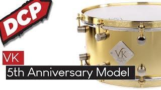 VK Drums Gold Plated Stainless Steel Snare Drum