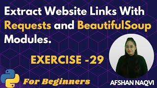 #29 Exercise - Extract Website Links With Requests and BeautifulSoup Modules. #python #programming