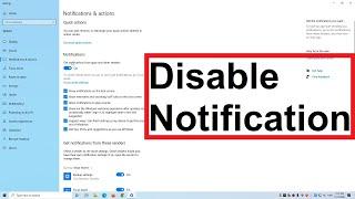 How To Disable Notifications Windows 10 (Very Easy)