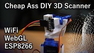 The Cheapest and Worst DIY 3D-Scanner in the World [ESP8266, ToF, WiFi, WebGL]
