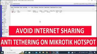 How to Avoid Internet Sharing on Mikrotik Router Hotspot | Change TTL