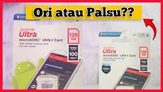 Cek Asli atau Palsu Memory Micro SD Card Sandisk Ultra Class 10 128GB Hanya dari Kemasan Luar Saja?!