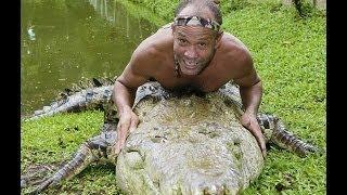 Дружба человека с крокодилом  HD