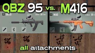 QBZ95 vs M416 -  PUBG QBZ95 AR Guide | PlayerUnknown's Battlegrounds (New Weapon)