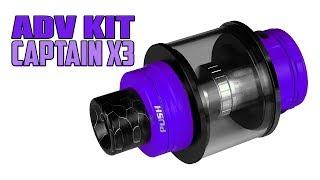 Captain X3 (13mL Expansion Tank) ADV Kit "ALL DAY VAPE KIT" by Inked ATTY