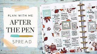 PLAN WITH ME | AFTER THE PEN SPREAD | THE HAPPY PLANNER