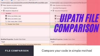 File Comparison in UiPath | UiPath File Comparison | UiPath Tutorial | RPA Tutorial | RPA Beginner