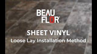 How to loose lay sheet vinyl flooring