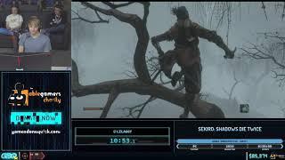 Sekiro: Shadows Die Twice by LilAggy in 26:20 - GDQx 2019