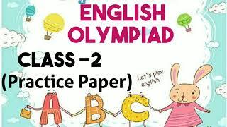 Class 2 English Olympiad Practice paper|Online quiz| Grammar Syllabus of english Olympiad class 2