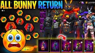 All Bunny Bundle Return | 5 Bunny Event Free Fire | New Bunny Ring Event