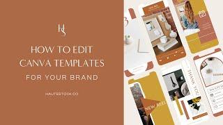 How to Edit Canva Templates for your Brand | Canva Tutorial