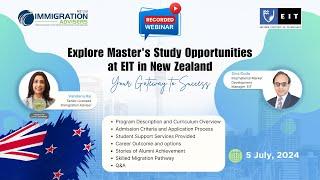 Explore Master's Study Opportunities at EIT in NZ || Immigration Advisers New Zealand Ltd