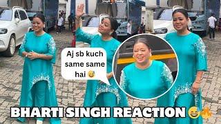 Bharti Singh reaction   Bharti Singh spotted at chitrarth studio ️ #bhartisingh #BiggBoss
