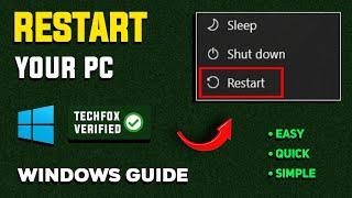 How to Restart a Windows PC Easily - Full Guide