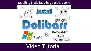 Install Dolibarr ERP CRM on Windows 7 localhost via DoliWAMPP 4.0.2 byAO