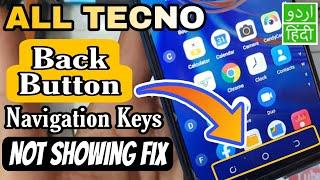 Tecno Back Button Navigation Keys Not Showing FIX For All Tecno Devices 2 Different Methods