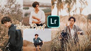 HOW TO EDIT WARM PRESET | Free DNG | Lightroom Mobile Tutorial |