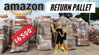 We Bought An Amazon Returns Pallet For $525 - Unboxing $6500 In MYSTERY Items!