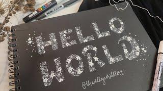 Hello World! Welcome to my Channel! Floral Line ART Hand Lettering Tutorial