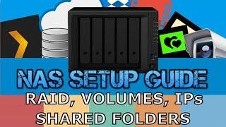 Synology NAS Setup Guide Part 1 - Setup, RAID, Volumes  IP and Shared Folders