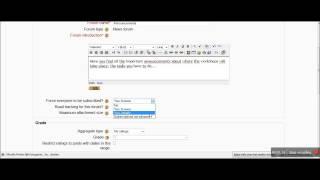 How to change the settings of a news forum in Moodle?