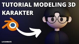 TUTORIAL MODLEING 3D KARAKTER SEDERHANA DI BLENDER | TUTORIAL PEMULA BLENDER 3D