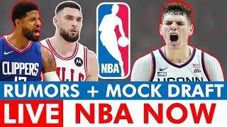 NBA News & Rumors LIVE: Zach LaVine Trade Rumors, 2024 NBA Mock Draft, NBA Big Board + Paul George