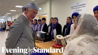 King Charles visits the Guru Nanak Gurdwara in Luton