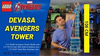 LEGO'DAN DEVASA AVENGERS KULESİ Yaptım! MOC, 106 CM YÜKSEKLİKTE, 3000 PARÇA!