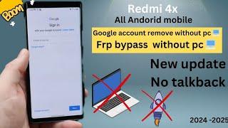 redmi 4x frp bypass || android mobile google account bypass 2024