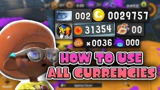 GUIDE TO ALL SPLATOON 3 CURRENCIES! (How to Farm, Spend, and More!)