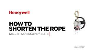 How to Shorten the Rope | Miller SafEscape™ Elite