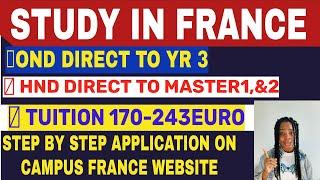 STUDY IN FRANCE WITH TUITION AS LOW AS 180EURO FOR BSC