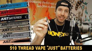 JUST Batteries - Vape Pen Battery by JustCBD, 400 mAh 510 thread battery w/ Variable Voltage