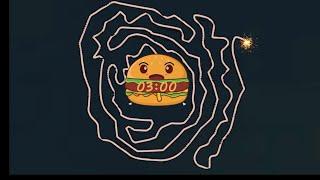 3 Minutes Timer Bomb (Cute Hamburger)