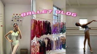 BALLET VLOG!  // leotard shopping, haul, + practice //