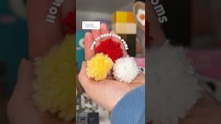 How to make pom-poms using a FORK!