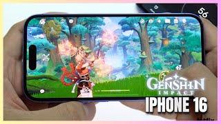 iPhone 16 Genshin Impact Gaming test | Apple A18