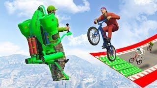 JETPACK VS BMX SMASH! (GTA 5 Funny Moments)