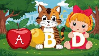 A is for Apple a a Apple, B is for Ball b b Ball | ABC Phonics Sounds of Alphabets A to Z  | ABCD