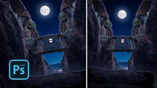 The Mountain House photo manipulation | PS Touch tutorial for beginners
