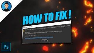 How to Fix  Extension Could Not be loaded in Photoshop