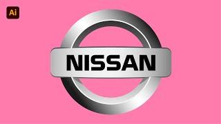 How-to-Make-Nissan-Car-logo--Car-logo--adobe-illustrator-Tutorial-HD