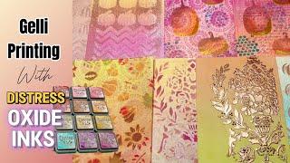 Gelli Printing with Distress Oxide Inks