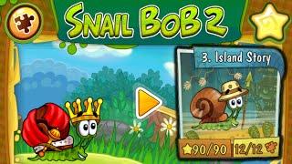 See Snail Bob 2  Island Story  All Stars ⭐ All Puzzles  Walkthrough Gameplay Speedrun